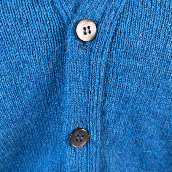 Vintage Women's SZ MED LambsWool Blend Cardigan Grandpa Sweater CottageCore  For - Picture 4 of 6